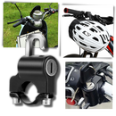 Cadeado antivól para capacete de moto Universal, sistema de segurança para veículos, com chave e cabo resistente.