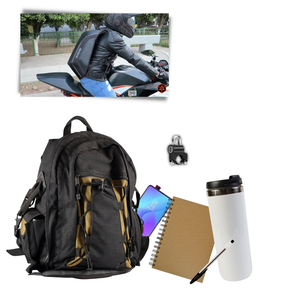 Cadeado antivol universal para capacete de moto, segurança de veículos, com chave e mecanismo resistente.