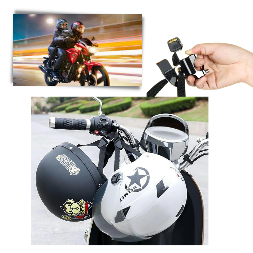 Cadeado de segurança Universal para capacete de moto, bloqueio antivol para proteger o capacete de roubos.