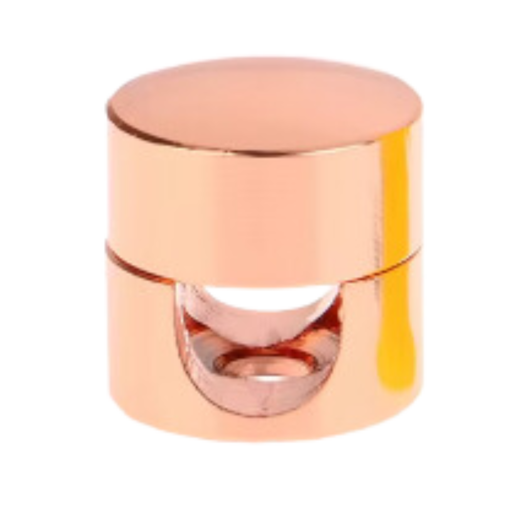 Organizador de cabos universal para escritório em rosa dourado, ideal para gerenciar fios e manter a mesa organizada.