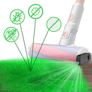 Lanterna portátil QianLi detecta poeira, melhora a visibilidade com luz universal de detecção de poeira.