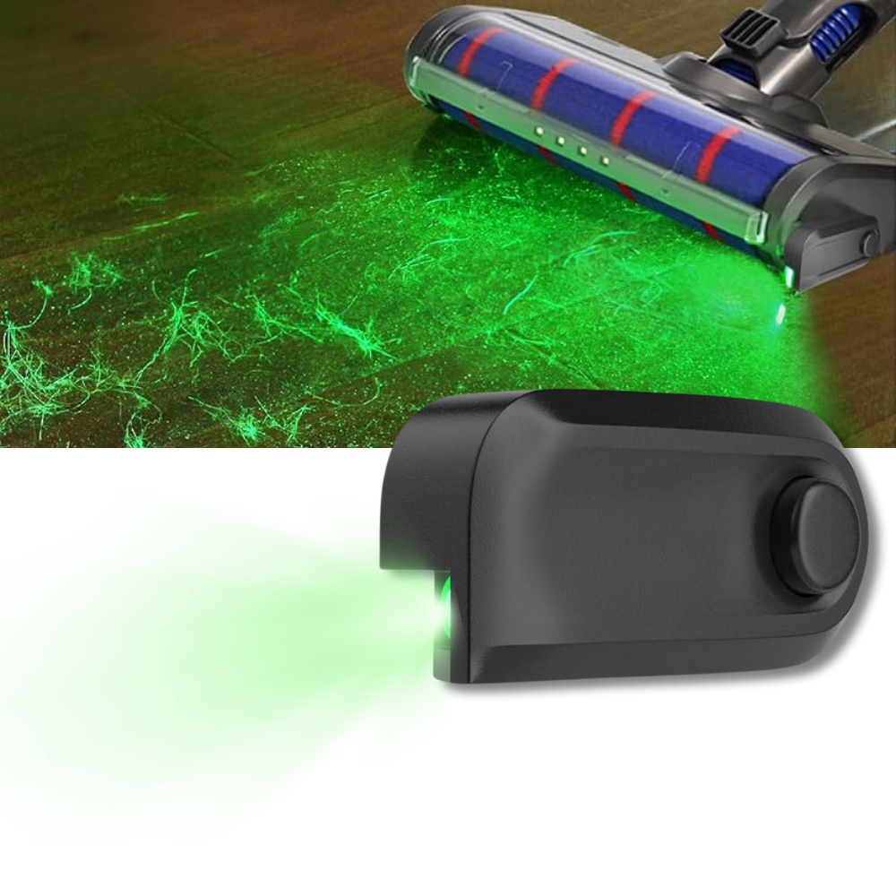 Lanterna de detecção de poeira QianLi, luz universal para identificar partículas de poeira em ambientes diversos.