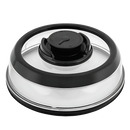 Seladora a vácuo Cybertech para alimentos, com encaixe universal, em acabamento preto, ideal para armazenamento de alimentos.