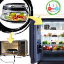 Seladora a vácuo Cybertech para armazenamento de alimentos, compatível com diversos tipos de alimentos, na imagem de encaixe universal.