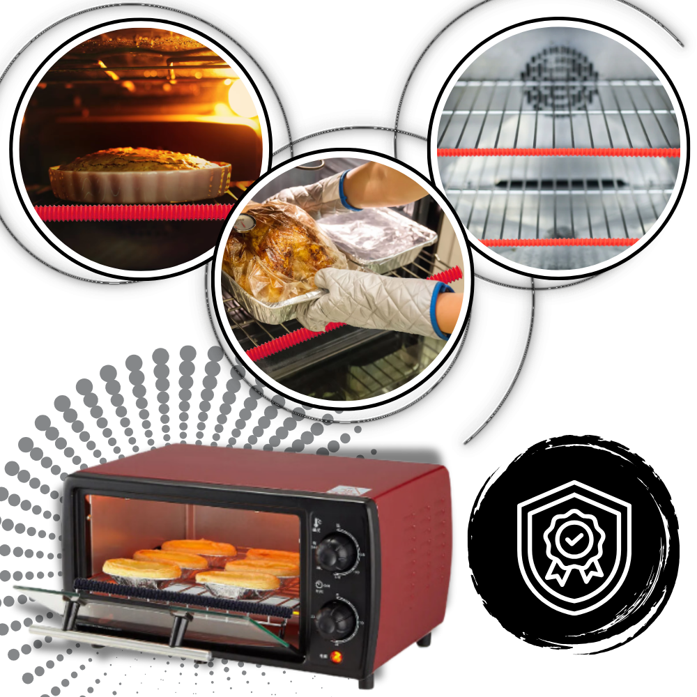 Protetor universal de grade de forno em silicone da Papaba, proteção resistente para grelhas de forno.