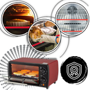 Protetor universal de grade de forno em silicone da Papaba, proteção resistente para grelhas de forno.
