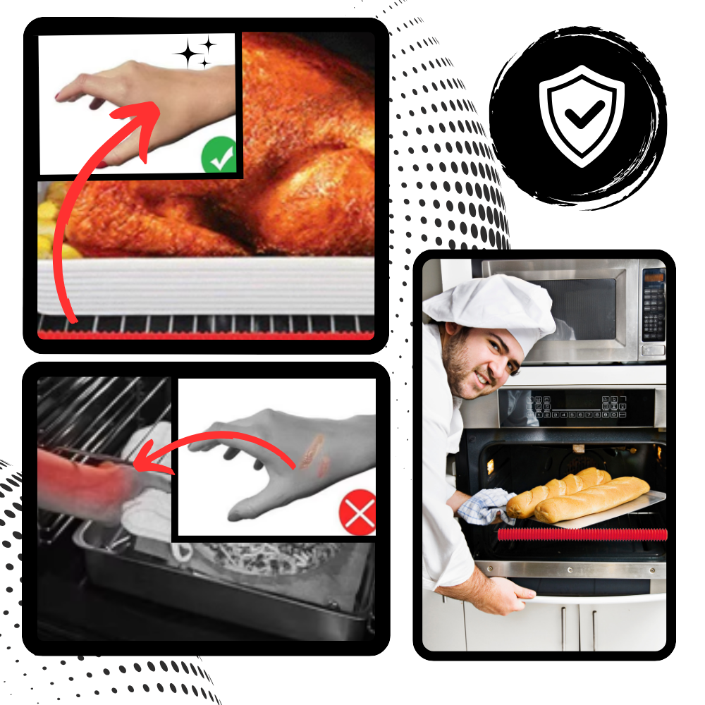 Protetor universal de grade de forno em silicone da Papaba, proteção resistente para grelhas de forno.