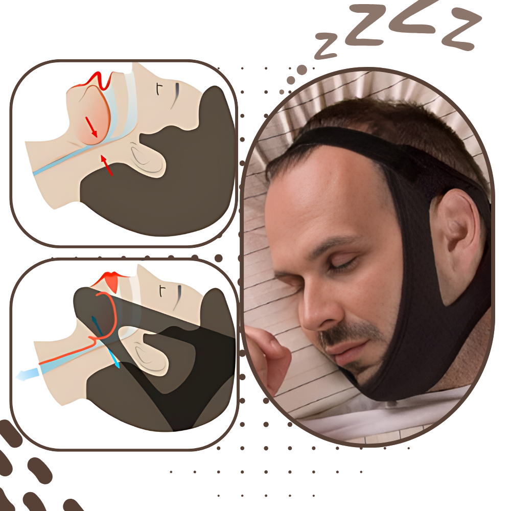 Dispositivo universal da Seaan para aliviar apneia do sono, ajudando a melhorar a respiração durante o sono.
