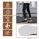 Chaussures ortopédicas respirantes Upioiwer na cor laranja, com suporte de arco plantar e design confortável.