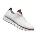 Chaussures ortopédicas respiráveis Upioiwer na cor laranja com suporte de arco plantar, tamanho 39, vista frontal.