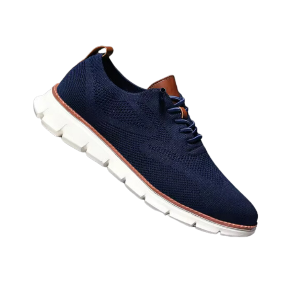 Chaussures ortopédicas respirantes Upioiwer na cor laranja com suporte de arco e design confortável para o pé.