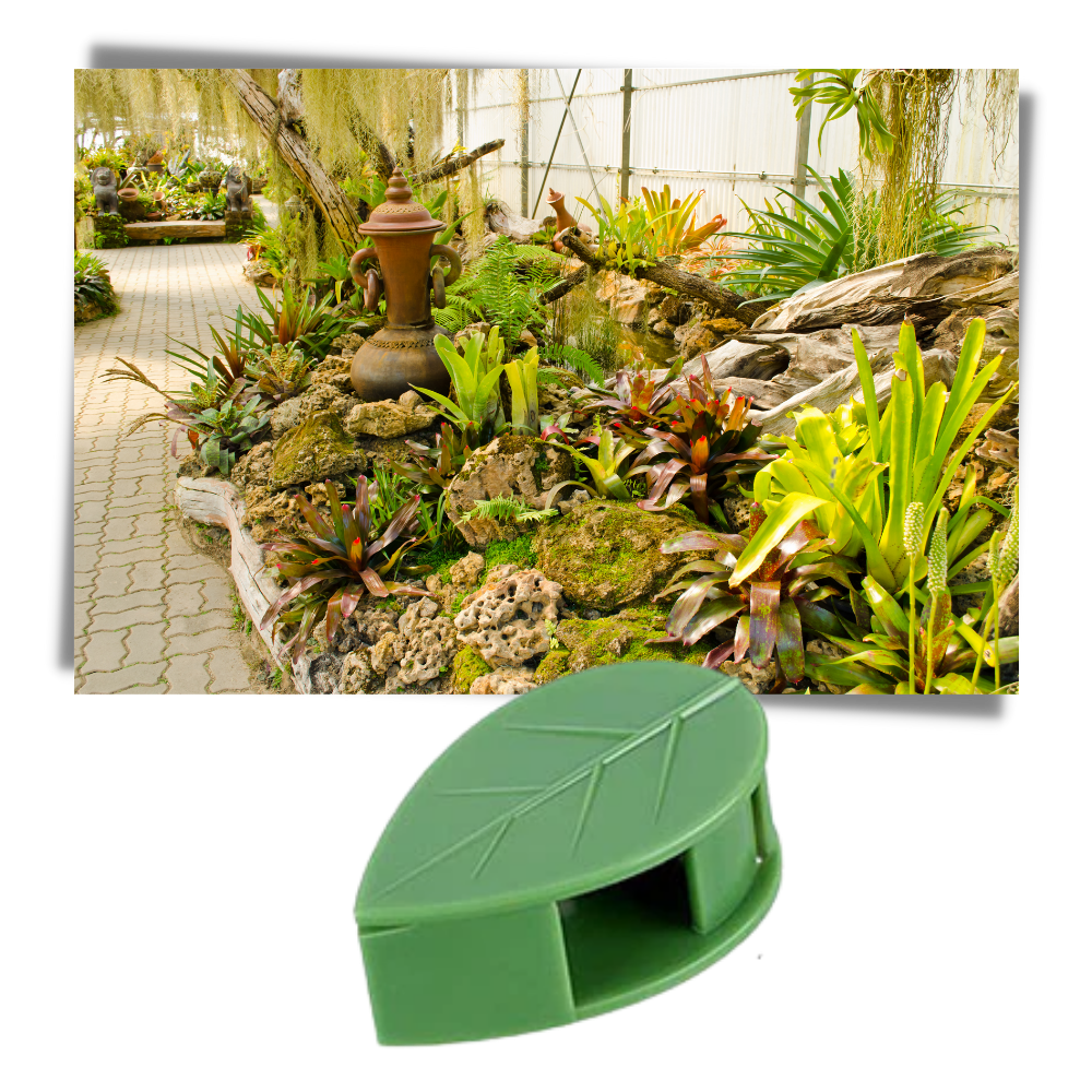 Conjunto de 20 prendedores adesivos em forma de folha para jardinagem, marca Urban Green Home, usados para fixar plantas ou fios.