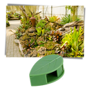 Conjunto de 20 prendedores adesivos em forma de folha para jardinagem, marca Urban Green Home, usados para fixar plantas ou fios.