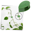 Conjunto de 20 clips adesivos em forma de folha da Urban Green Home para jardinagem, feitos de plástico resistente.