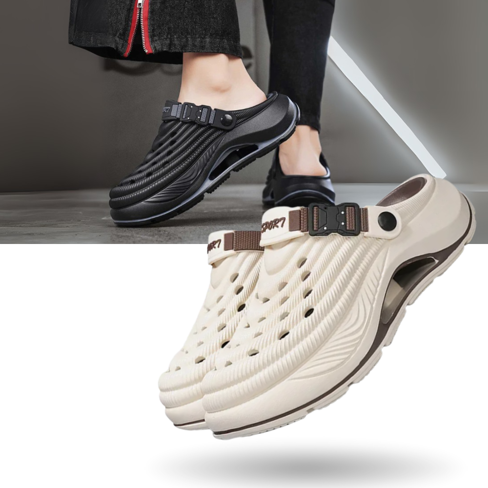 Sandálias urbanas Tuscom, sabots ultra-leves, com design confortável e estilo casual, ideal para uso diário.