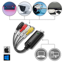 Adaptador USB 2.0 da Eastjing para captura de vídeo de TV, DVD, VHS e DVR, compatível com computadores e dispositivos de captura de vídeo.