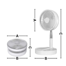 Ventilador portátil Ruhiku GW com carregamento USB, ideal para resfriamento e circulação de ar.