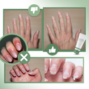 Gel fortalecedor e hidratante para unhas da marca Vakind, com textura transparente e aplicação suave.