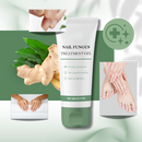 Gel fortificante e hidratante para unhas da Vakind, com textura transparente e aplicador para fortalecimento e hidratação das unhas.