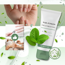 Gel fortificante e hidratante para unhas da Vakind, com textura transparente e embalagem elegante, indicado para fortalecer as unhas.
