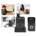 Sistema de sonnerie e interfone Valseel para portas, com emissor e receptor, comunicação avançada em quincailleria para portas