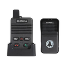 Sistema de sonnerie e interfone Valseel para portas, com comunicador avançado e componentes de quincailleria para instalação.