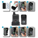 Interfone e campainha avançada Valseel para portas, com emissor e receptor para comunicação eficiente e moderna.