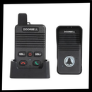 Interfone e campainha Valseel para portas, comunicação avançada com emissor e receptor, produto de quincaillerie para portas.