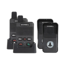 Interfone avançado Valseel para portas com emissor e receptor, sistema de comunicação por sonnerie e intercomunicador.