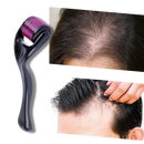 Rouleau dermique preto para crescimento de cabelo e barba, produto de cuidado capilar da marca Valy Layton.