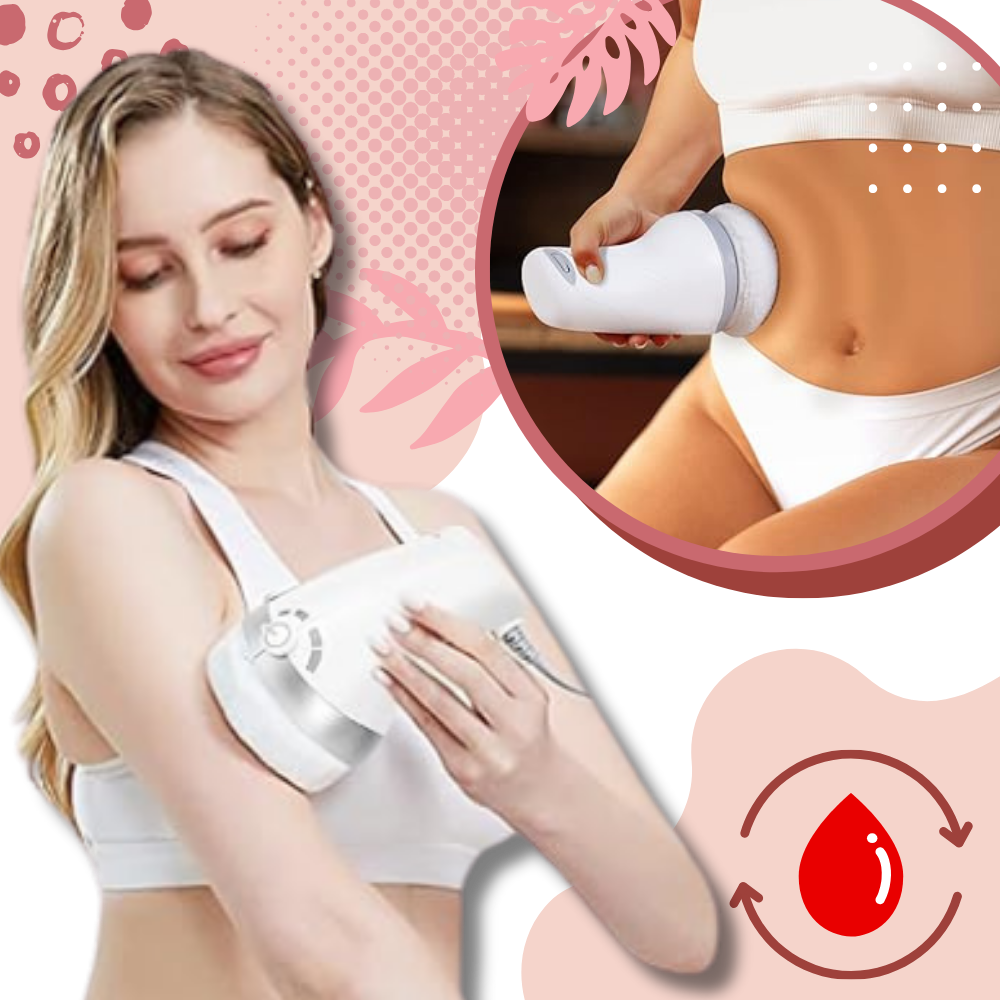 Masseur anti-cellulite Vanipuff com tecnologia de vibração de alta frequência para massagem e relaxamento.