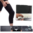 Joelho preto Vbiger com proteção anti-colisão para esportes, material de suporte esportivo para maior segurança e conforto.