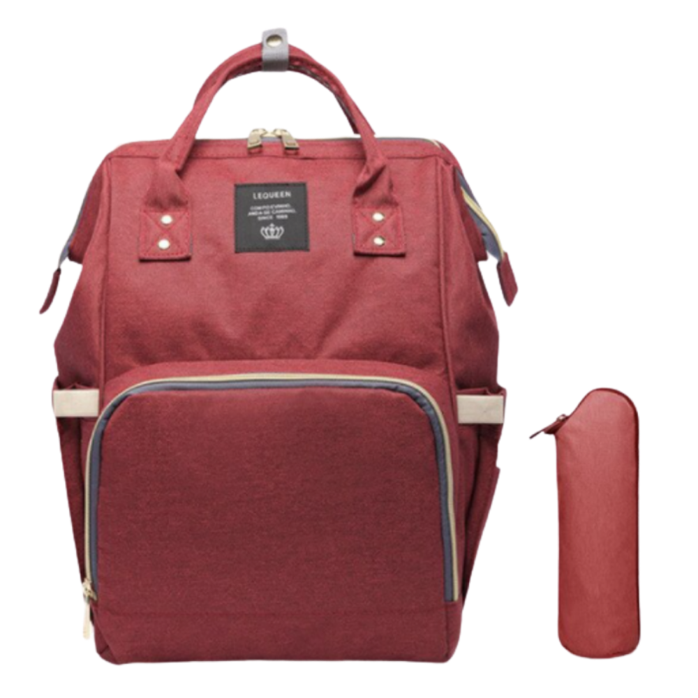 Mochila de maternidade Vbiger cinza, saco a dos espaçoso com alças ajustáveis e compartimentos práticos para gestantes.