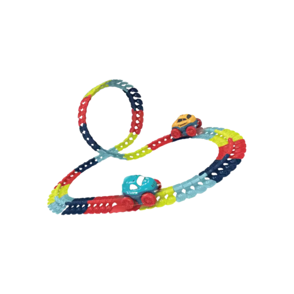 Véhicules de jeu Velocity Toys pour circuit de course de montagnes russes, 50 pièces, jouet mini circuit de course, jouets pour enfants.