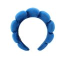 Faixa de cabelo de veludo azul royal da Homyl, acessório para cuidados com a pele, confortável e elegante.