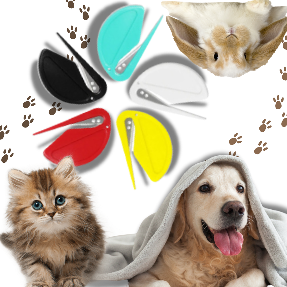 Démêloir multifuncional para animais de estimação da marca Linmoua, ferramenta versátil para desembaraçar pelos.