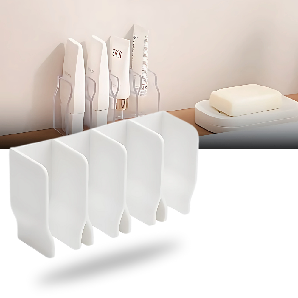 Suporte polyvalente para cuidados da pele, porta-sabonetes Windc, rack de armazenamento para produtos de higiene e skincare.