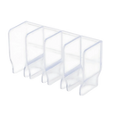 Suporte porta-sabonetes transparente Windc para cuidados da pele, com design versátil e espaço para produtos de higiene.