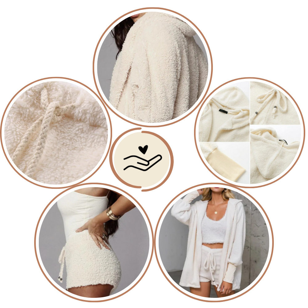 Conjunto de pijama curto e estiloso da Topmelon, roupas de noite e relaxamento, tecido confortável e design versátil.