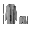 Conjunto de pijama curto estiloso e versátil da Topmelon, roupas de noite e relaxamento, tecido confortável e design moderno.
