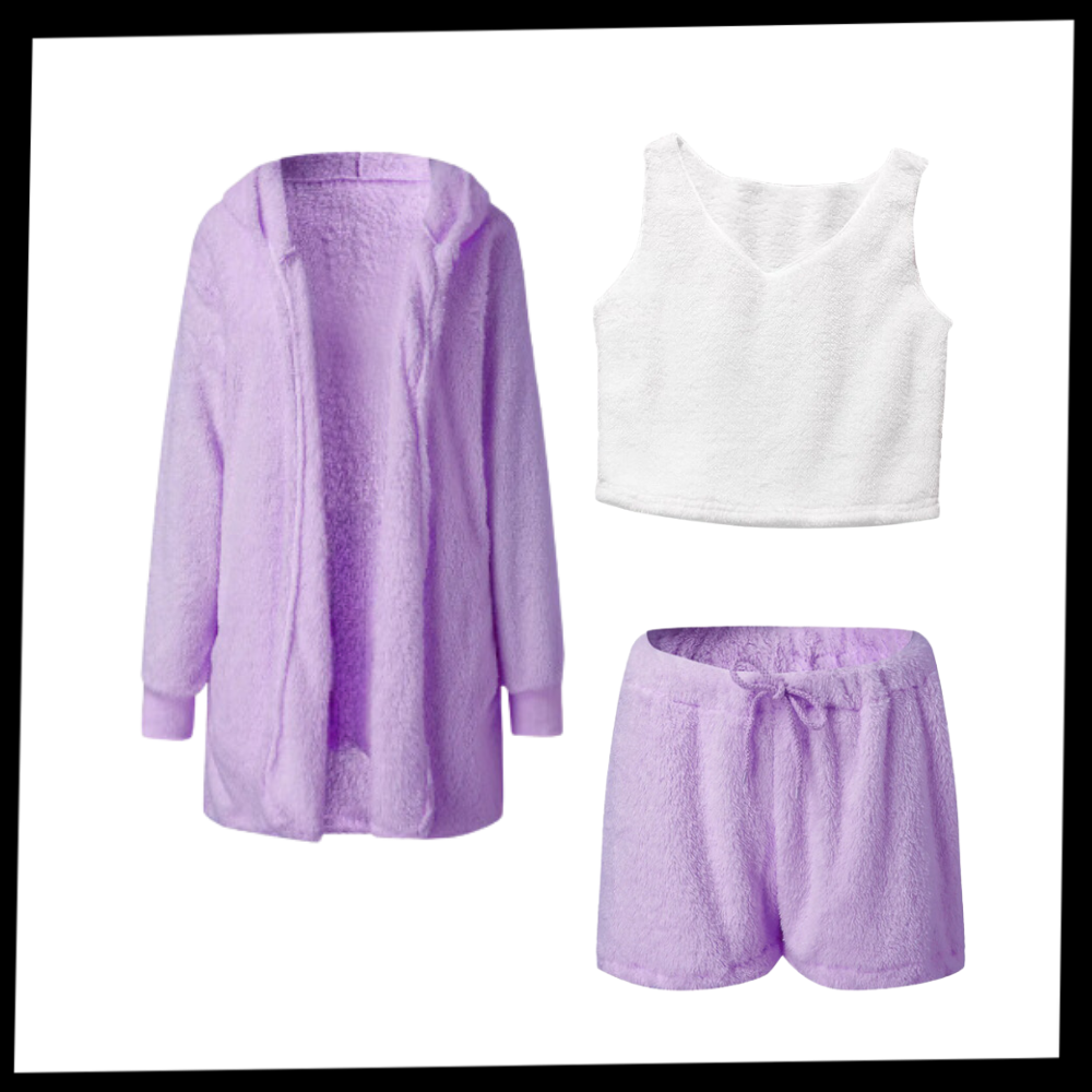 Conjunto de pijama curto estiloso e versátil da Topmelon, roupas de noite e relaxamento, tecido confortável e design moderno.