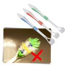 Escova de dentes Viafly com três faces, para adultos e crianças, na cor azul, ideal para cuidados bucais completos.