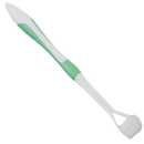 Escova de dentes Viafly de três faces para adultos e crianças, com cerdas azuis, para cuidados bucais eficazes.