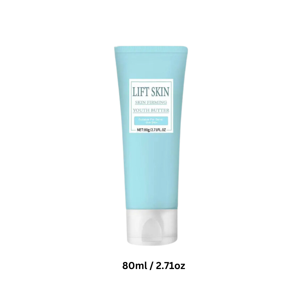 Creme raffermissante ultra hidratante da Viavioe, embalagem com tubo branco e detalhes em azul, para pele mais firme e hidratada.