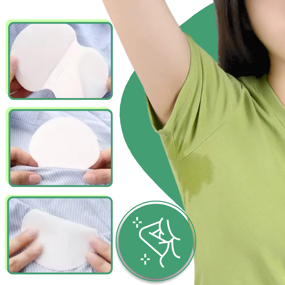 Coussinet anti-transpirante para axilas da Viavioe, pacote com 10 unidades, ideal para controle de transpiração e odor nas axilas.