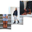 Bota ankle vintage em couro PU marrom escuro da marca Okbop, estilo clássico com acabamento envelhecido.