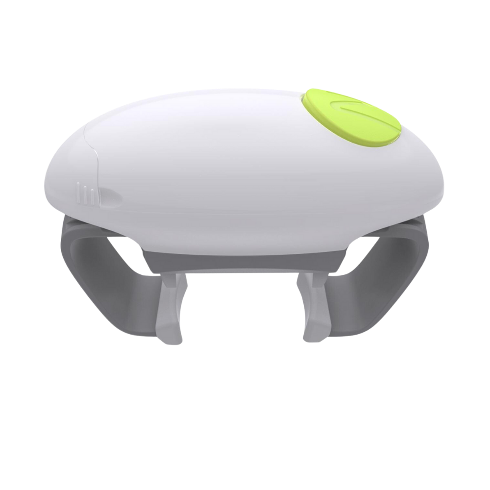 Ouvre-bocal elétrico automático da VirgilSon, utensílio de cozinha verde para abrir potes facilmente.