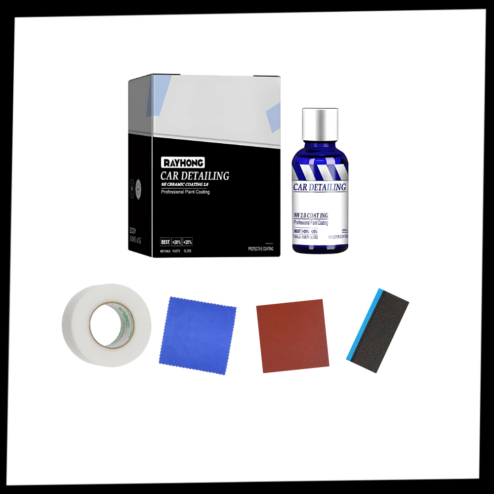 Revêtement nano-céramique hydrophobe Vito para veículos, proteção e brilho duradouro na manutenção e decoração automotiva.