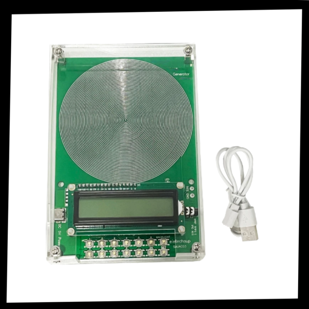 Gerador de ondas sonoras de alta frequência da marca Vito, instrumento musical para criação de sons e efeitos sonoros.