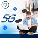 Ponto de acesso WiFi portátil Vito, dispositivo compacto com antena para conexão sem fio móvel e fácil uso.